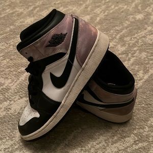 Women’s Air Jordan’s - black and lavender fade trim